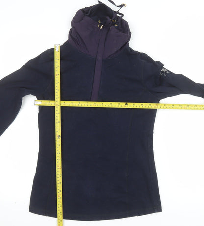 Lisa Campione Womens Navy Pullover Hoodie Size 10 Cotton Blend