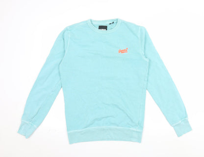 Superdry Men's Blue XS Crew Neck Pullover Sweatshirt