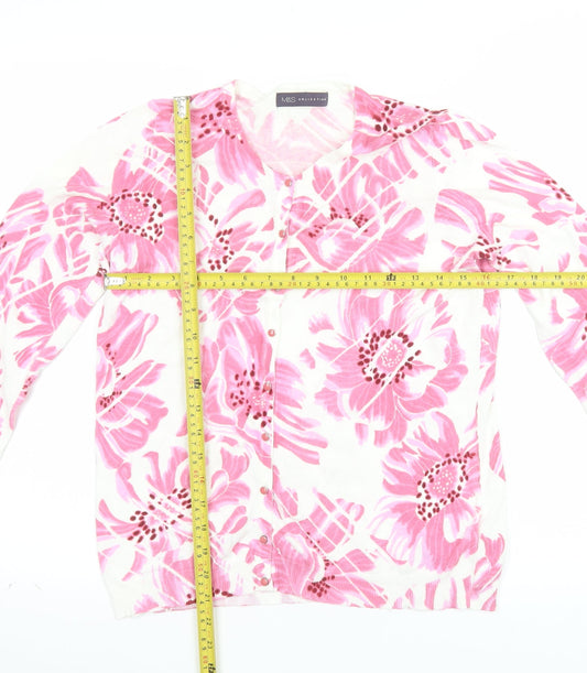 Marks and Spencer Womens Multicoloured Floral Cardigan Size 12