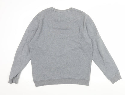 Lyle & Scott Men's Grey Cotton Crew Neck Sweatshirt Size L