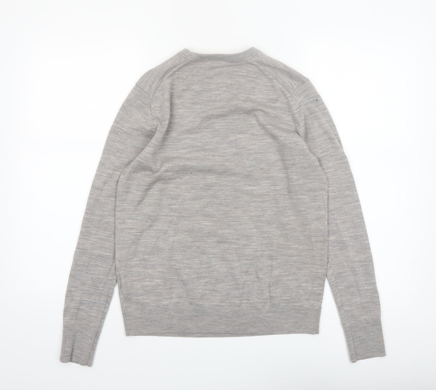 Uniqlo Women’s Grey Wool Crew Neck Jumper Size M Long Sleeve