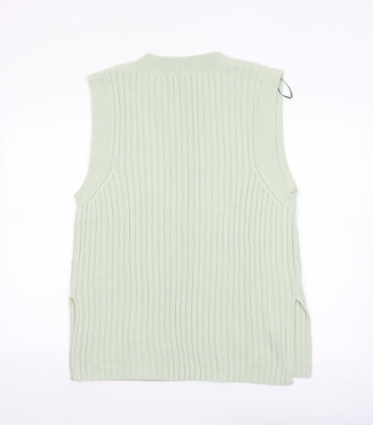 H&M Divided Women’s Green Sleeveless V-Neck Knit Vest Size 12