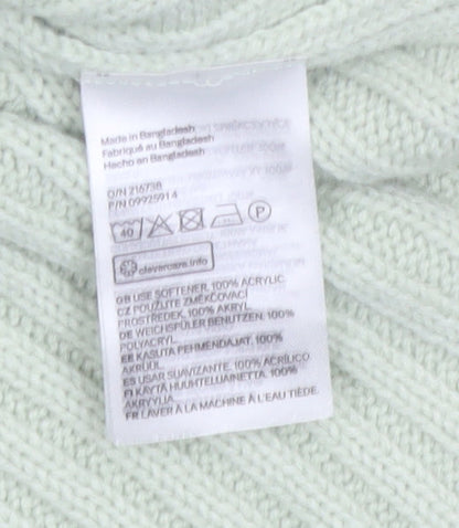 H&M Divided Women’s Green Sleeveless V-Neck Knit Vest Size 12