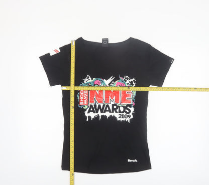 Bench Women's Black NME Awards 2009 Crew T-Shirt Size L