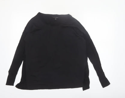 Banana Republic Women's Black XS Long Sleeve Modal Blouse