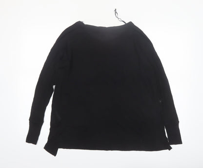 Banana Republic Women's Black XS Long Sleeve Modal Blouse