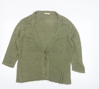 Marks and Spencer Women's Green Size 16 Knit Cardigan