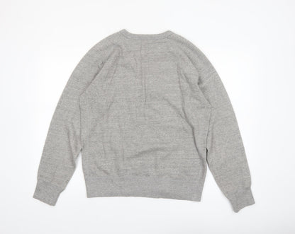 Uniqlo Men's Grey Crew Neck Pullover Sweatshirt Size M