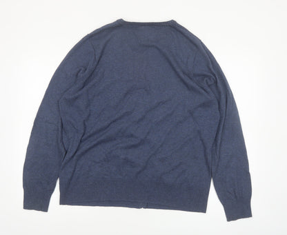Mantaray Women’s Blue 100% Cotton Cardigan Size 20 Classic Style