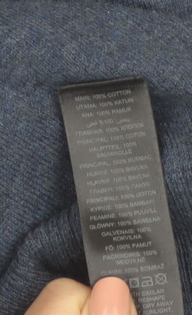 Mantaray Women’s Blue 100% Cotton Cardigan Size 20 Classic Style