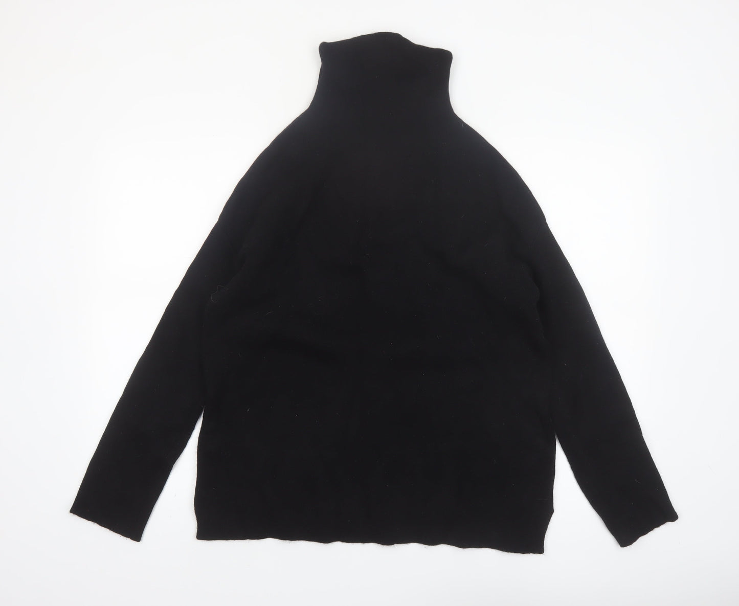 No. Eleven Women's Black Wool Cashmere Roll Neck Jumper M