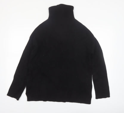 No. Eleven Women's Black Wool Cashmere Roll Neck Jumper M