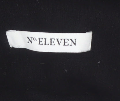 No. Eleven Women's Black Wool Cashmere Roll Neck Jumper M