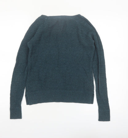 Ann Taylor Loft Women’s Teal Cable-Knit Jumper XS