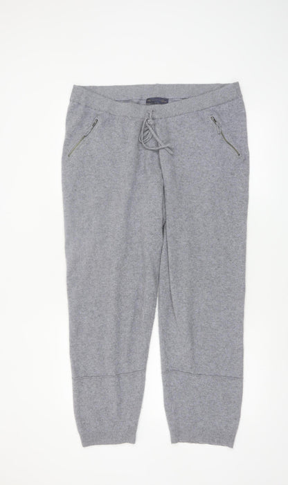 Marks and Spencer Women’s Grey Cashmere Jogger Trousers Size 20
