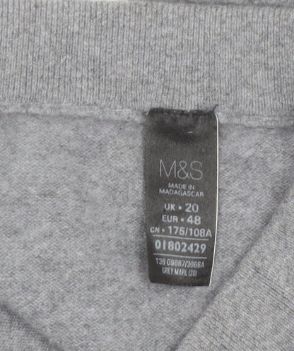 Marks and Spencer Women’s Grey Cashmere Jogger Trousers Size 20