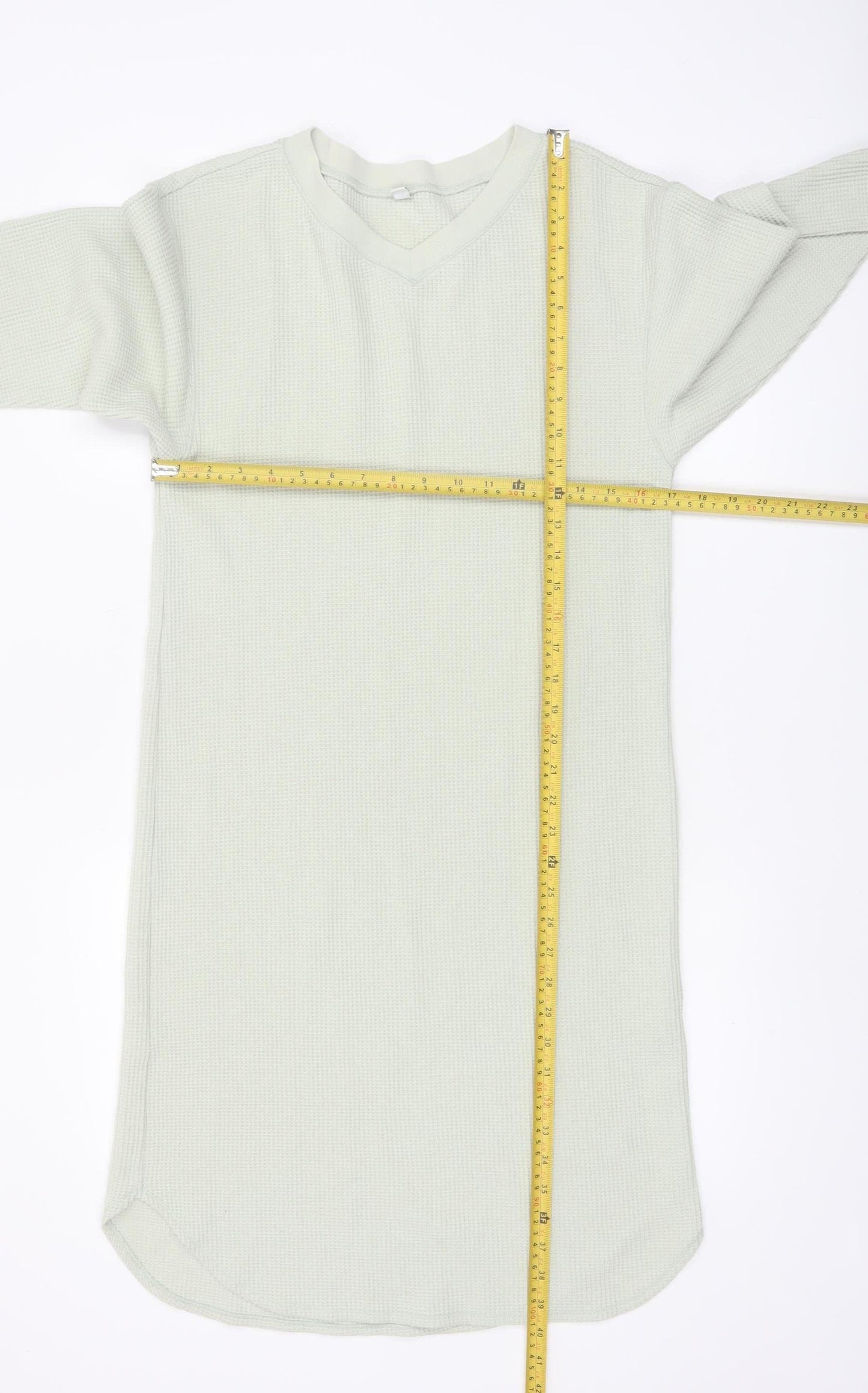 Uniqlo Women’s Grey Knit V-Neck Long Sleeve T-Shirt Dress XS