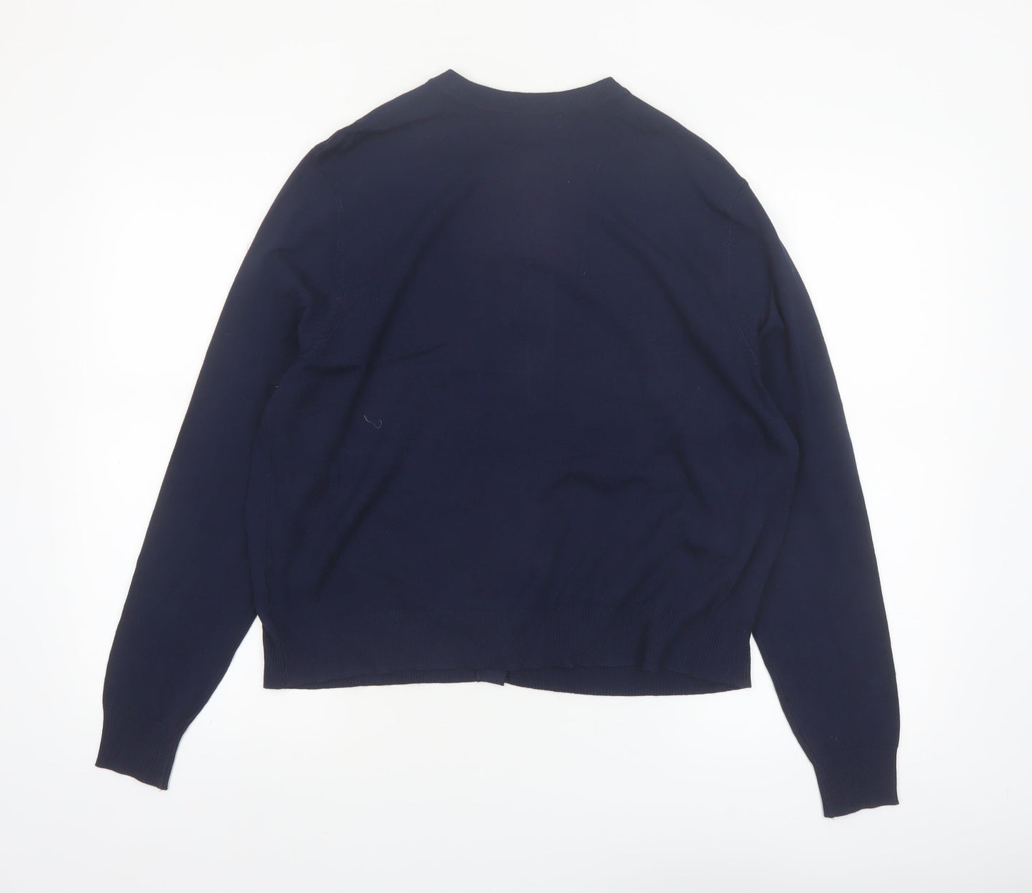 Marks and Spencer Women's Navy Blue Size 16 Cardigan Jumper