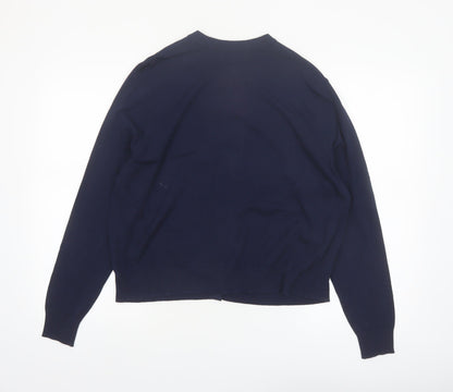 Marks and Spencer Women's Navy Blue Size 16 Cardigan Jumper