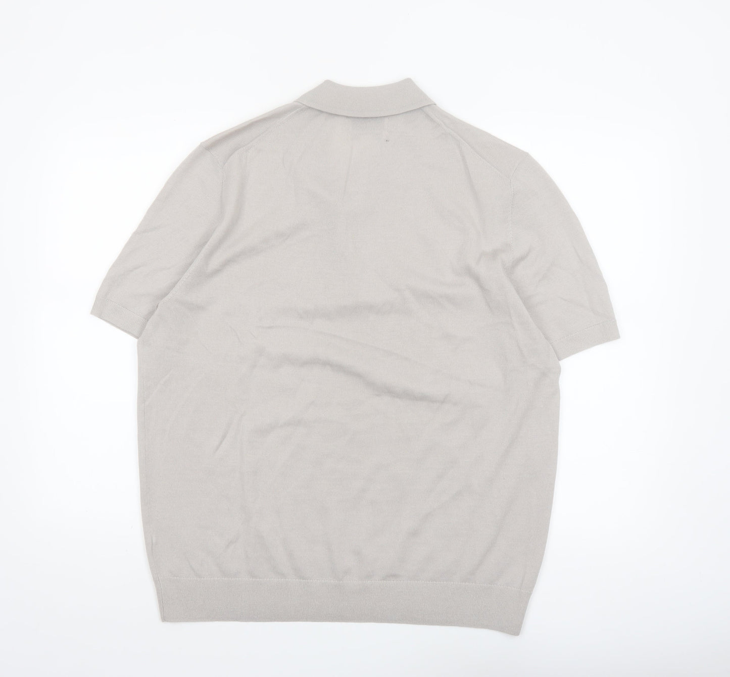 Marks and Spencer Autograph Men’s Beige Merino Wool Polo XL