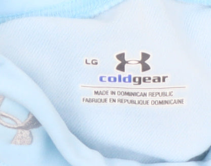 Under Armour Womens Blue Long Sleeve ColdGear Athletic Top L