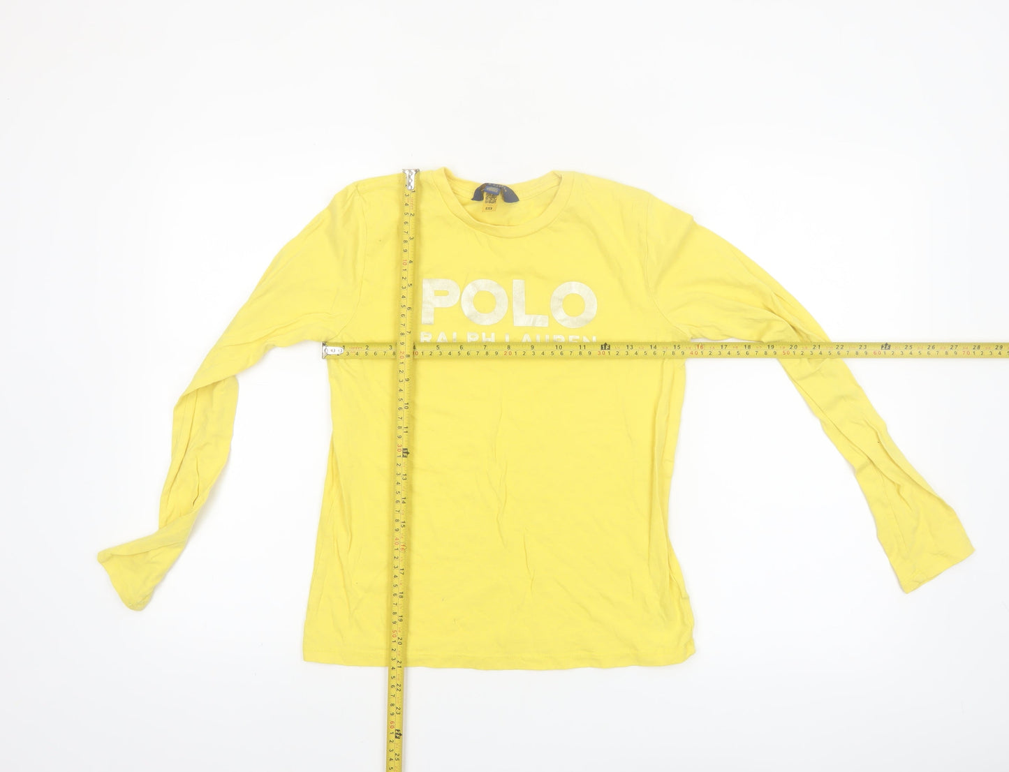 Polo Ralph Lauren Boys Yellow Long Sleeve Cotton T-Shirt XL (16)