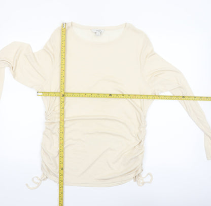 Marks and Spencer Women’s Ivory Long Sleeve Jersey Top Size 18