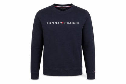 Tommy Hilfiger Men's Blue Logo Pullover Sweatshirt M