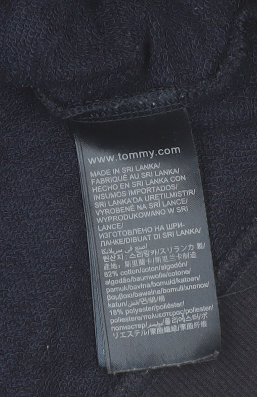 Tommy Hilfiger Men's Blue Logo Pullover Sweatshirt M