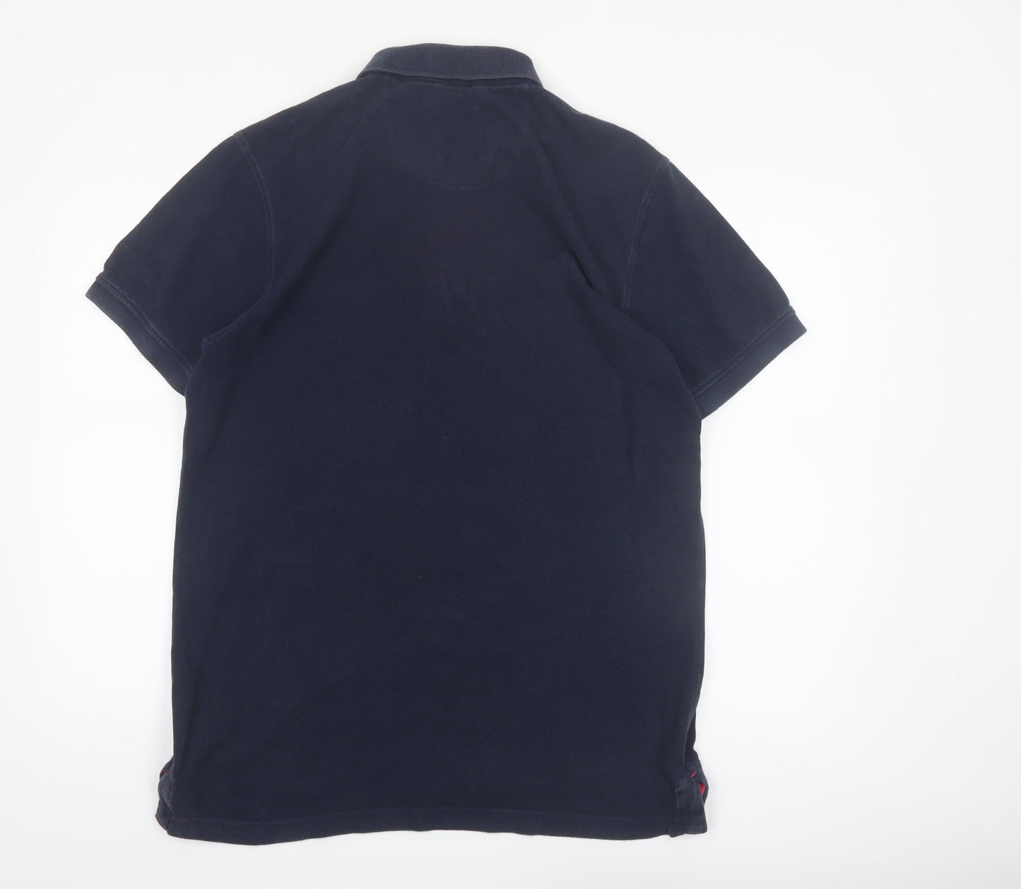 Crew Clothing Co. Men's Blue Cotton Polo Shirt L Classic Style