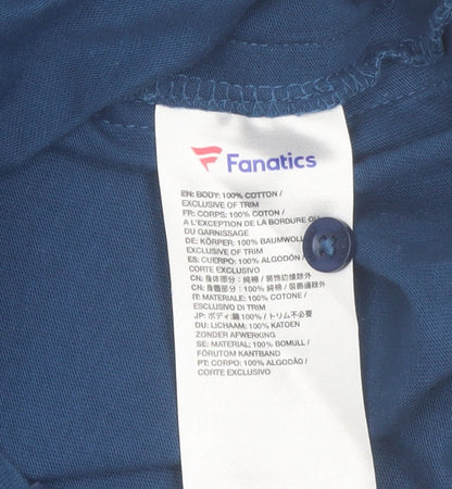 Fanatics Men’s Blue EFC Cotton Polo Shirt Size L