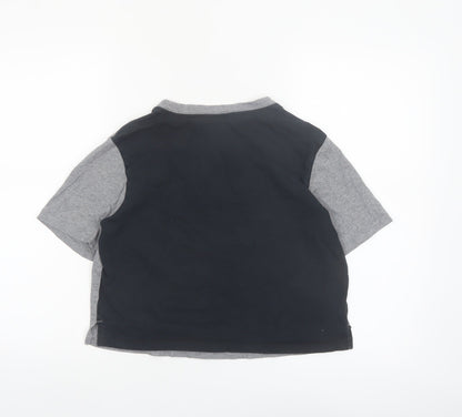 Nike Women’s Grey Cropped Air Logo T-Shirt Size S