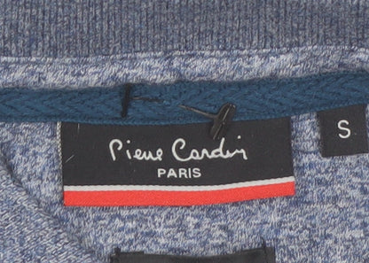 Pierre Cardin Men's Blue Striped Cotton Polo Shirt Size S