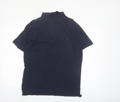 Kensington Eastside Men's Navy Cotton Short Sleeve Polo Shirt L