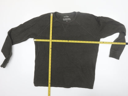 FatFace Men’s Green Cotton Long Sleeve Regular Fit Top M