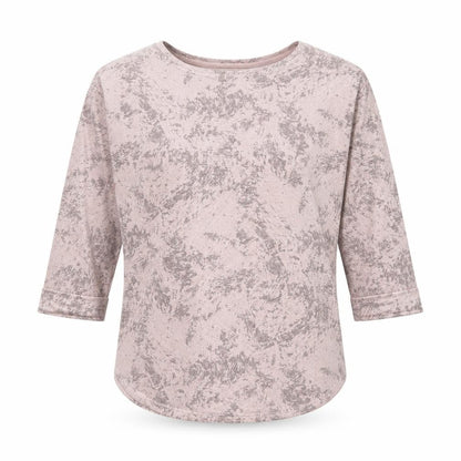 Next Women's Pink Abstract 3/4 Sleeve Jersey T-Shirt Size 12