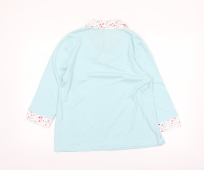 Bonmarché Women’s Blue 3/4 Sleeve V-Neck Blouse Size 14