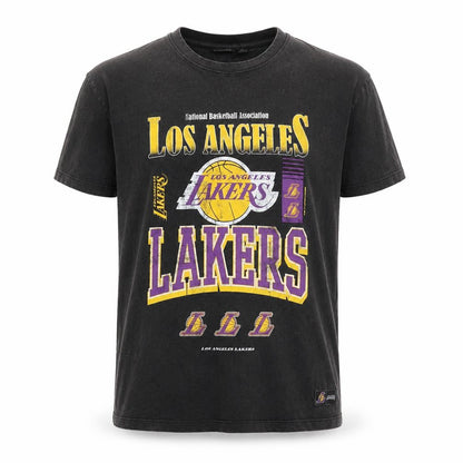 NBA Los Angeles Lakers Black Cotton Men's Medium Graphic T-Shirt