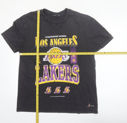 NBA Los Angeles Lakers Black Cotton Men's Medium Graphic T-Shirt