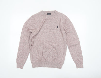 Next Men’s Pink Crew Neck Cotton Blend Jumper Size S