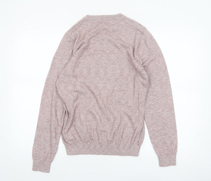 Next Men’s Pink Crew Neck Cotton Blend Jumper Size S