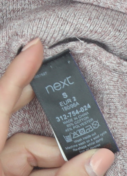 Next Men’s Pink Crew Neck Cotton Blend Jumper Size S