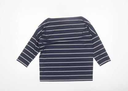 Rohan Womens Blue Striped 3/4 Sleeve Strata Top Size 10