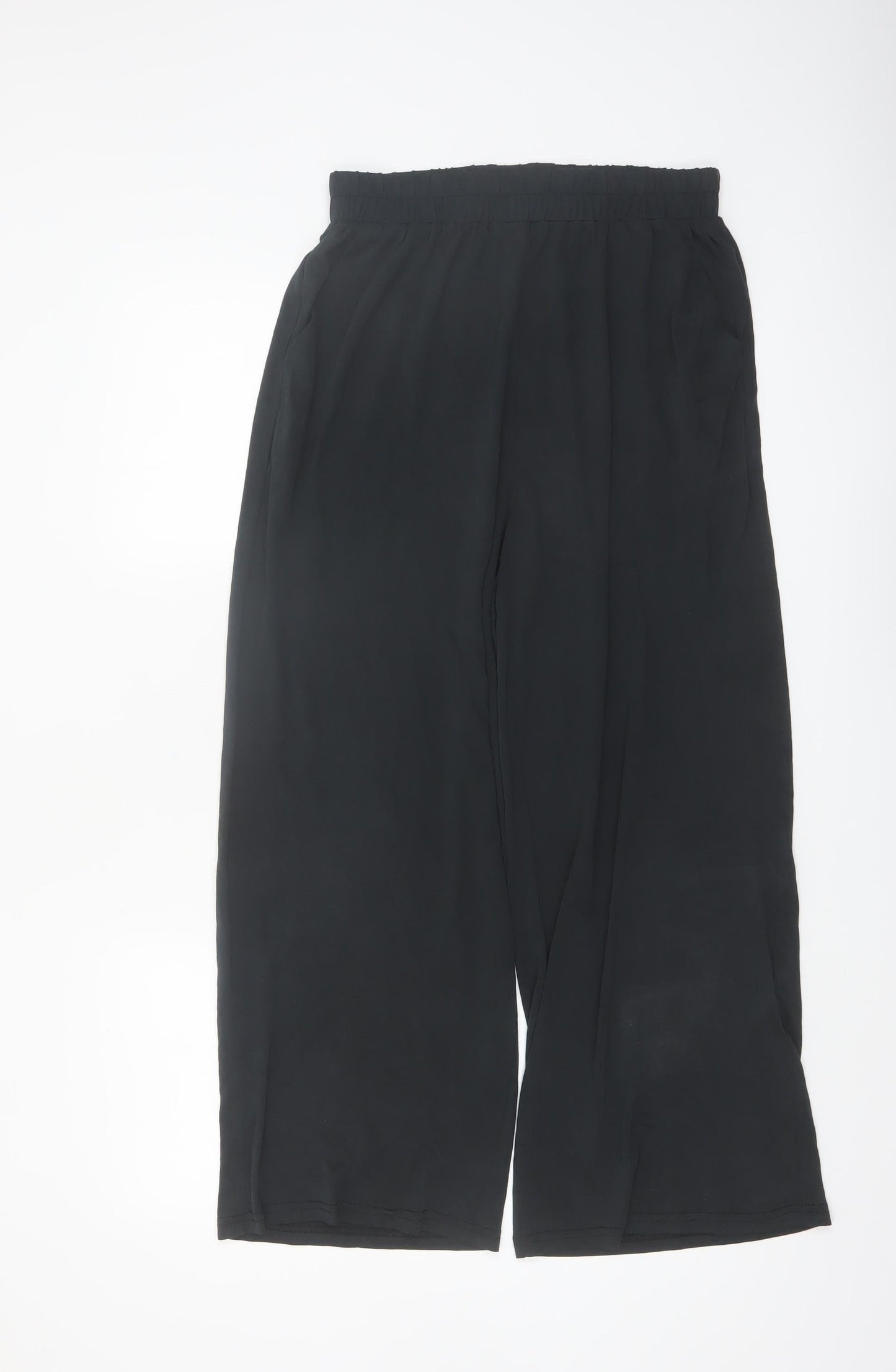 Grace & Mila Women's Black Wide-Leg Modal Blend Trousers S