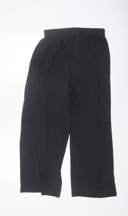Grace & Mila Women's Black Wide-Leg Modal Blend Trousers S