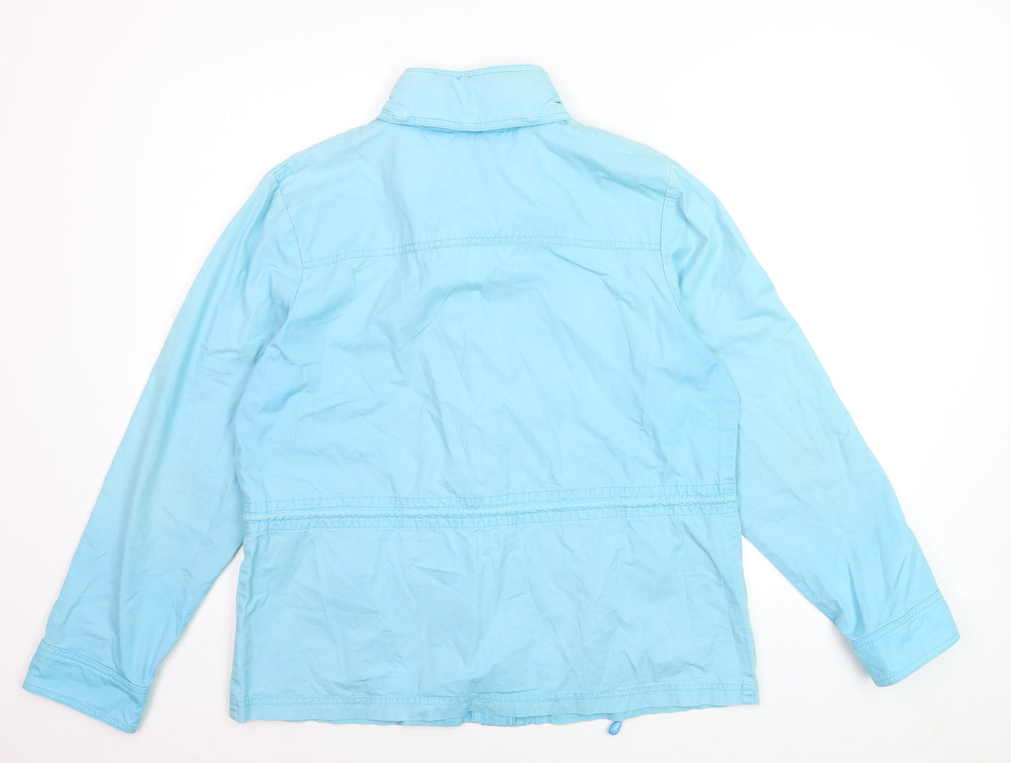 Debenhams Women's Blue Cotton Anorak Jacket Size 14