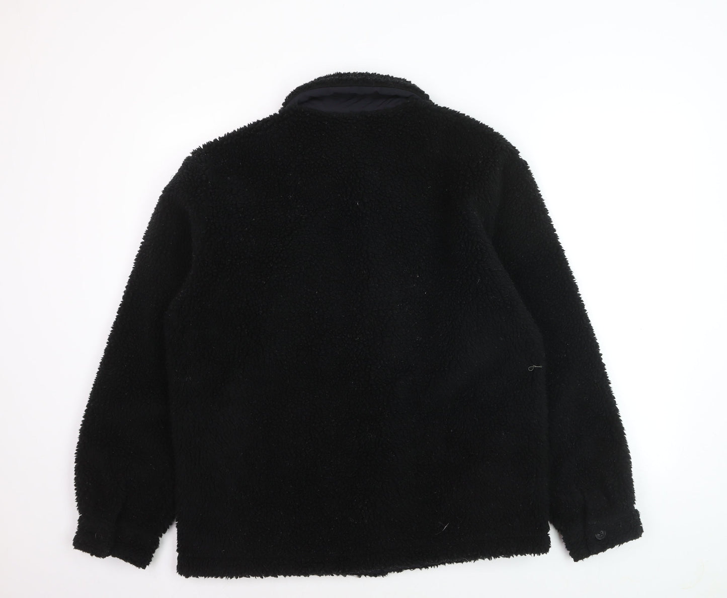 Uniqlo Men's Black Fleece Button Cardigan Sweatshirt S