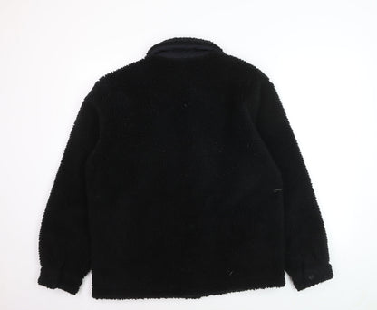 Uniqlo Men's Black Fleece Button Cardigan Sweatshirt S