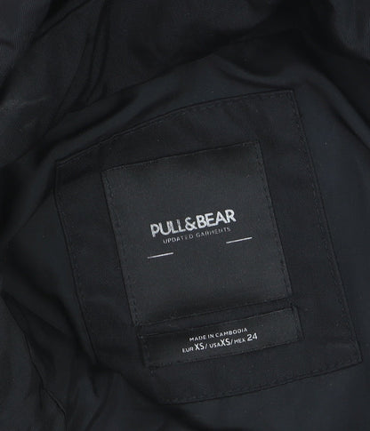 Pull & Bear Women’s Black XS Hooded Puffer Jacket Winter Coat