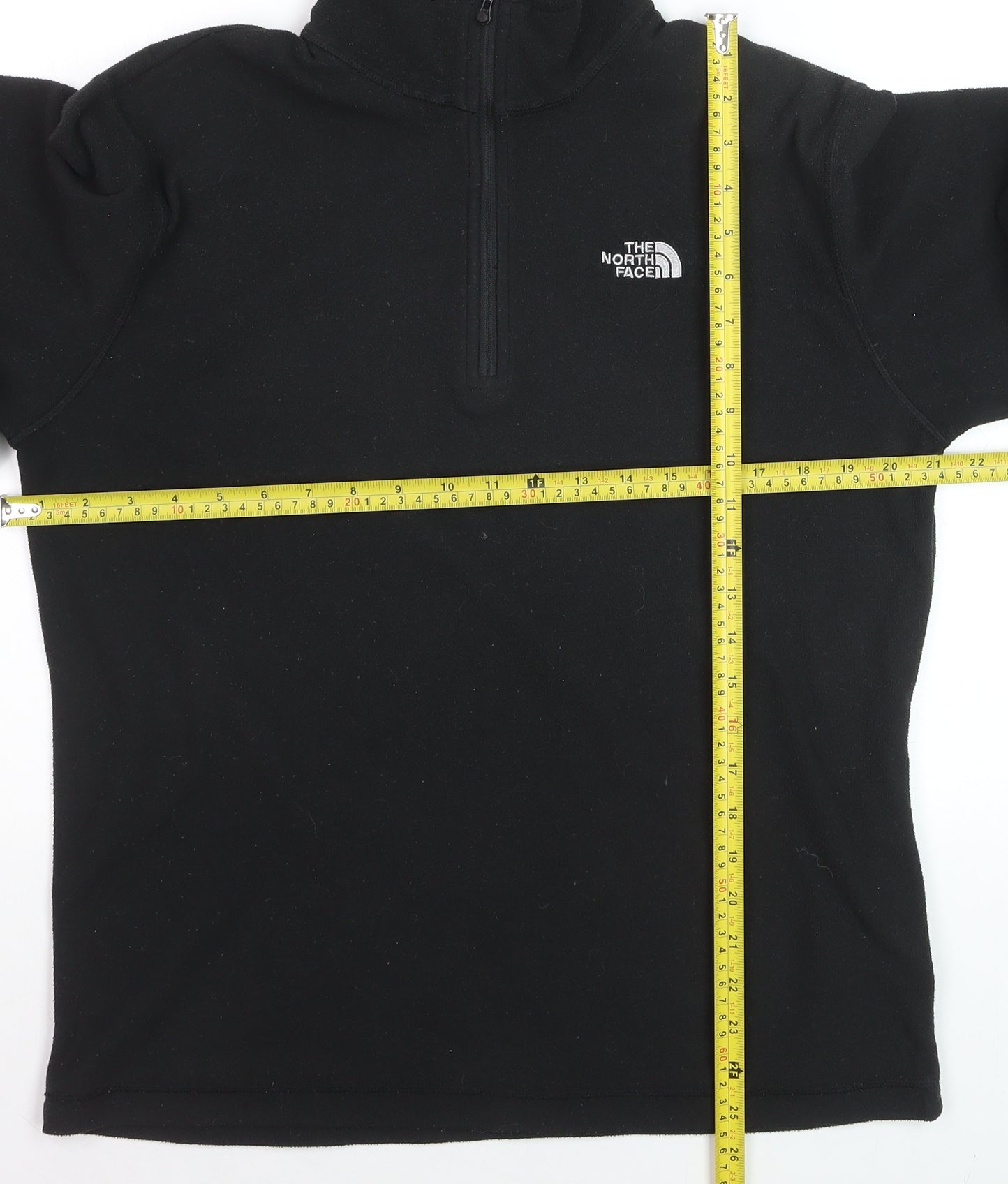 The North Face Men's Black Polartec Fleece 1/2 Zip Pullover Sweatshirt M